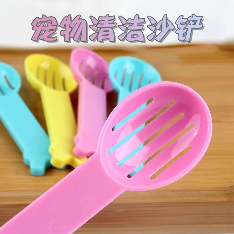 

Hamster Totoro Sand Shovel Hourglass Bath Sand Urine Sand Agglomeration Pad Cleaning Hamster Bathroom Shovel Produtos Para Pet