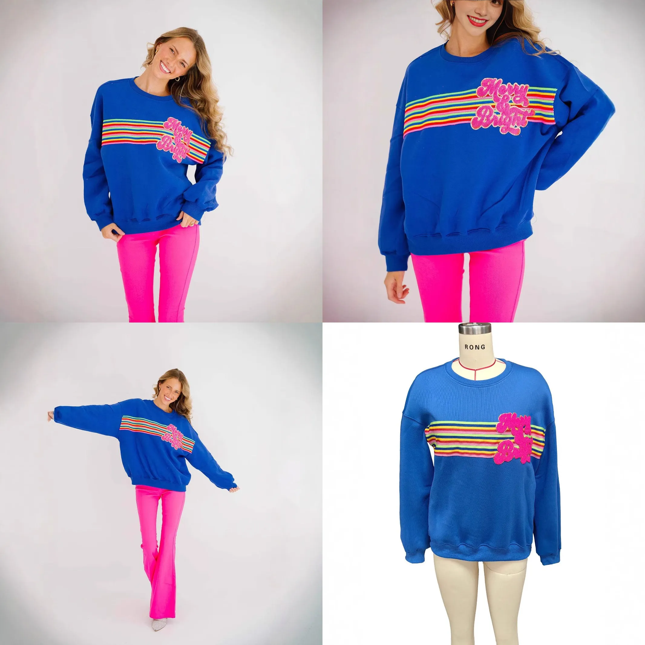 Sweatshirt Oversized Loose Fit Crew Neck Long Sleeve Casual Pullover Top Spring Summer Hoodie Sweatshirts for Women Comfy Jumper