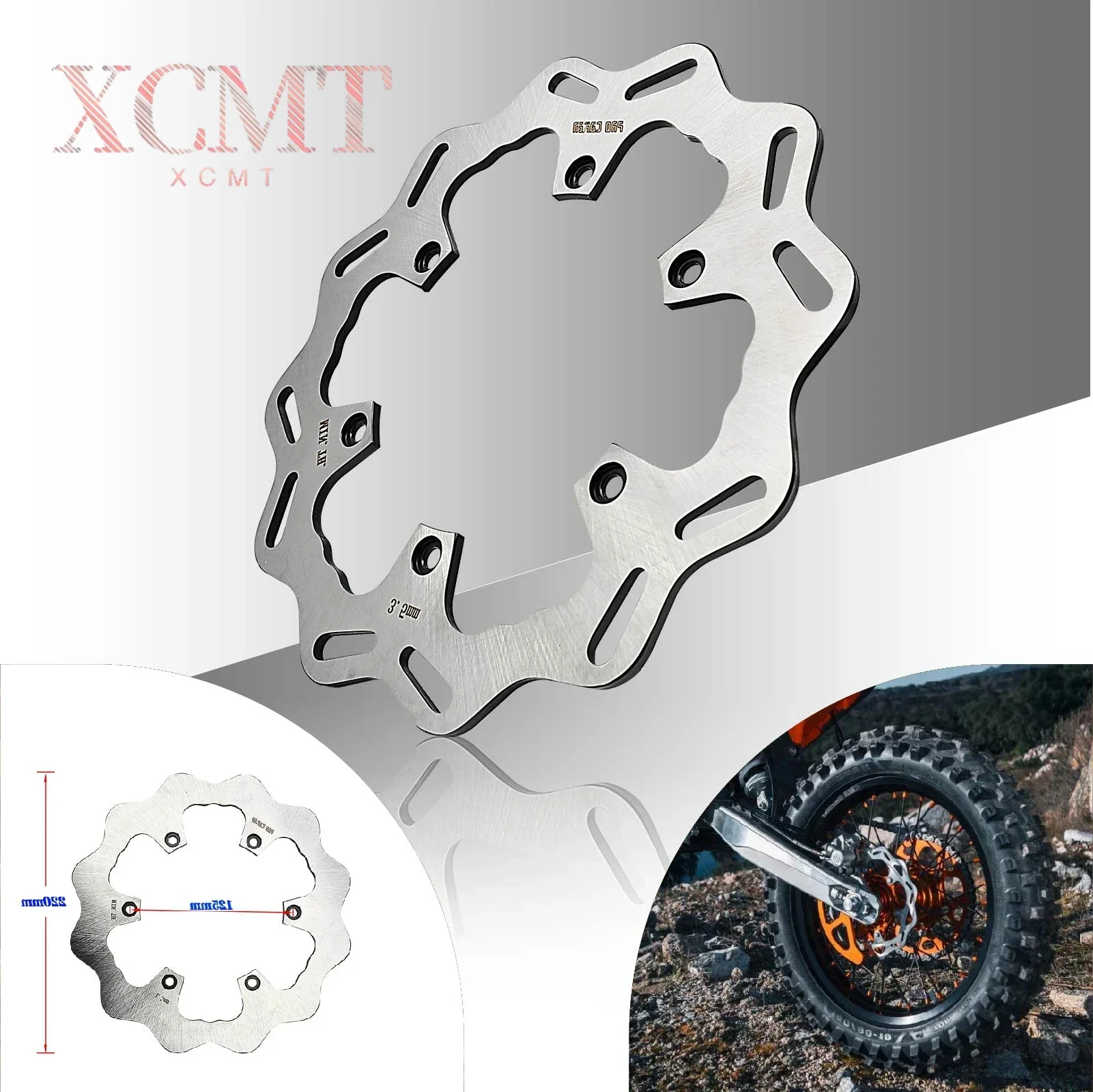 

Motorcycle Rear Brake Disc Rotor Set For KTM XC XCF XCW SX SXF EXC EXCF TPI Six Days Husqvarna 125 250 300 350 450 1994-2022