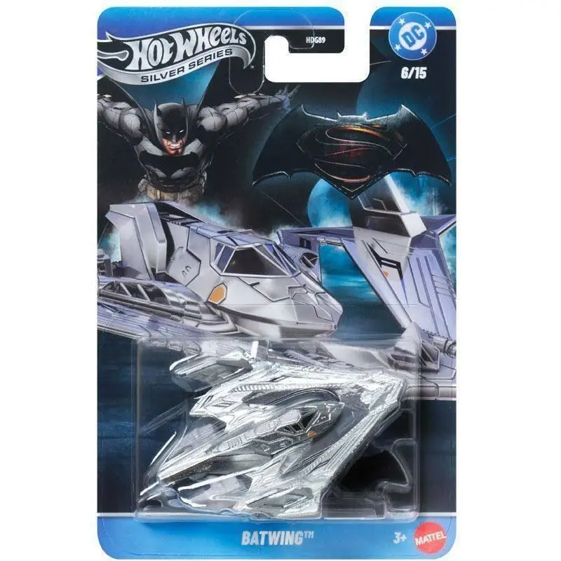 2026 Hot Wheels HDG89 Silver Series Batman Batmobile Batwing Series Alloy Car Model Die-Cast Batman Riddler Car  Gift Collection