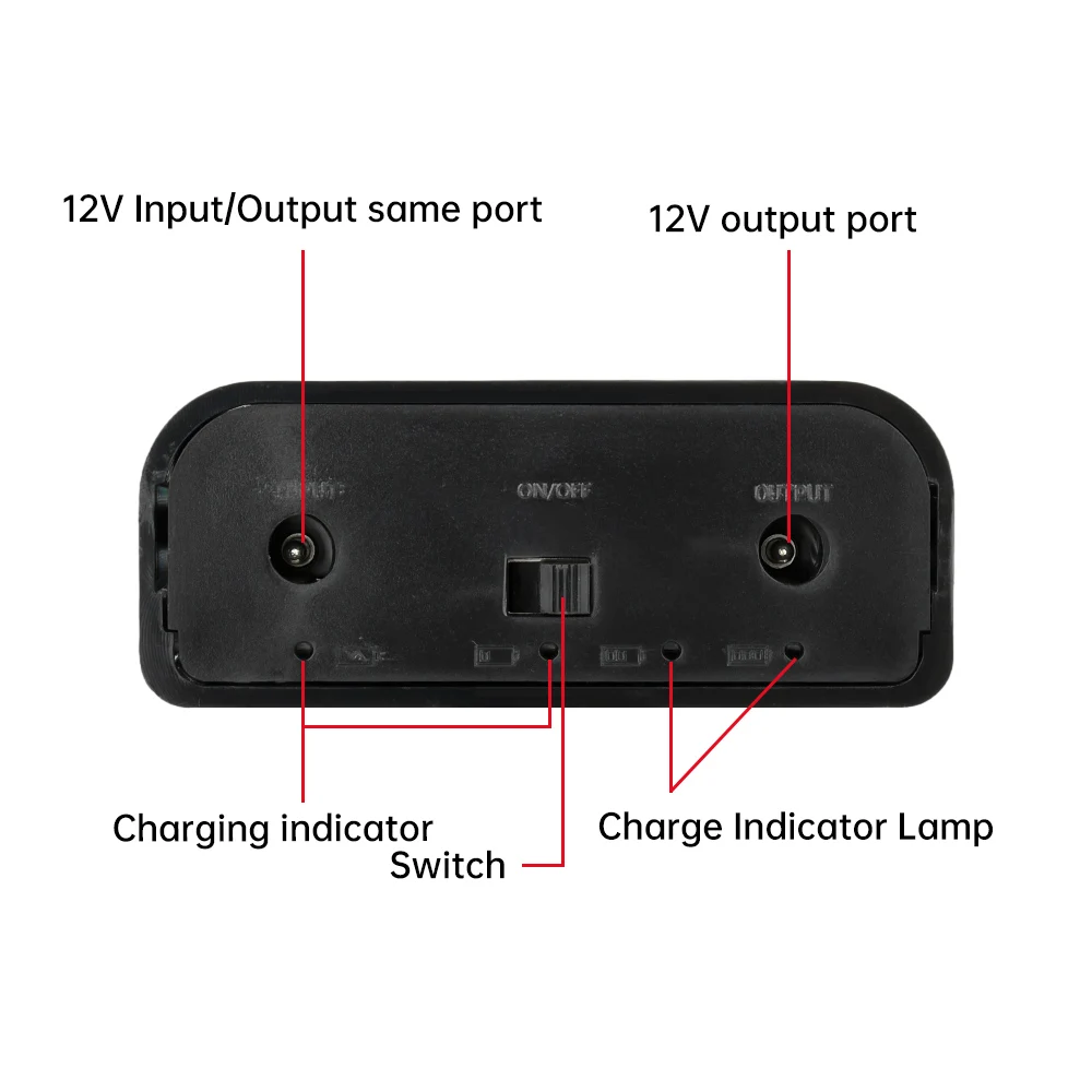 DC 12V 3 * 18650 Battery UPS Solder-Free Tandem DIY Power Bank Box With 5.5*2.1mm DC for Router Cellphone Modem CCTV Camera