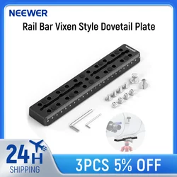 Neewer Rail Bar Vixen Dovetail Plate Metal Mounting Saddle for Telescope Mount Adapter OTA Equatorial Tripod Sky Astrophotograph