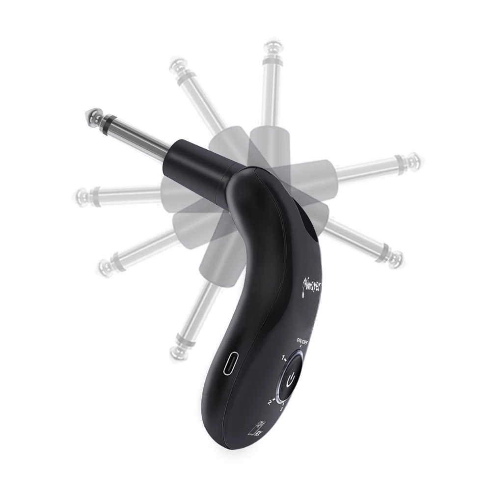 Miwayer HB-50 Lossless Wireless Guitar Transceiver, Type-C Charging Long Battery for Band Recording