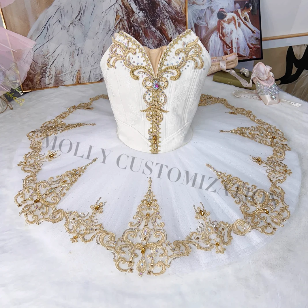 

High-end new private custom Silver Fairy Sleeping Beauty ballet competition performance TUTU skirt for adults and children