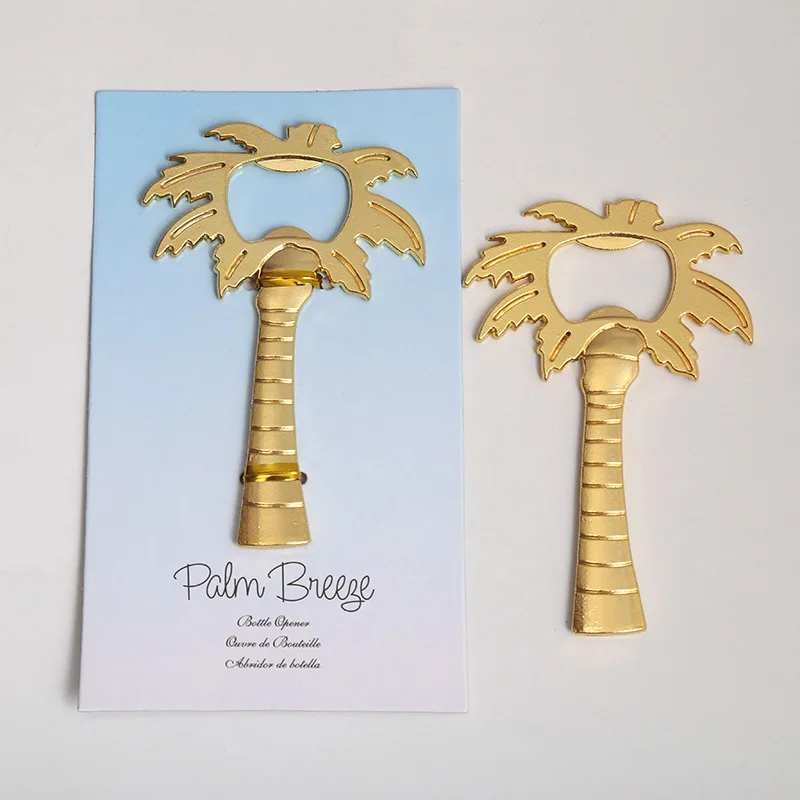 

(25 pieces/lot) Unique Wedding Decorations of Palm Tree Bottle Opener wedding souvenirs for beach wedding favors Free shipping