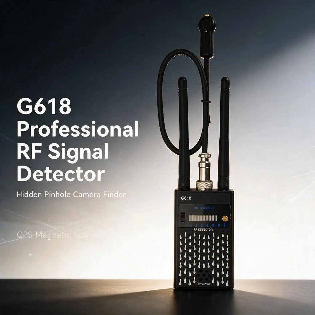 Professional RF Signal Detector Bug Wireless Hidden Camera Finder Anti Candid Camera Pinhole Camera GPS Tracker Magnetic Scanner