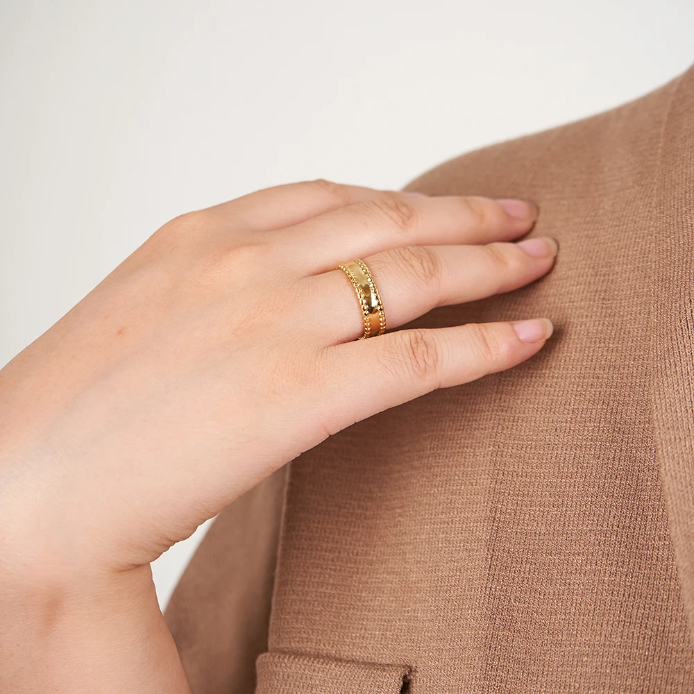 

ENFASHION Anillos Mujer Steel Ball Adjustable Ring For Women Gold Plated Fashion Jewelry Elegant Jewelry Rings Gift C239205