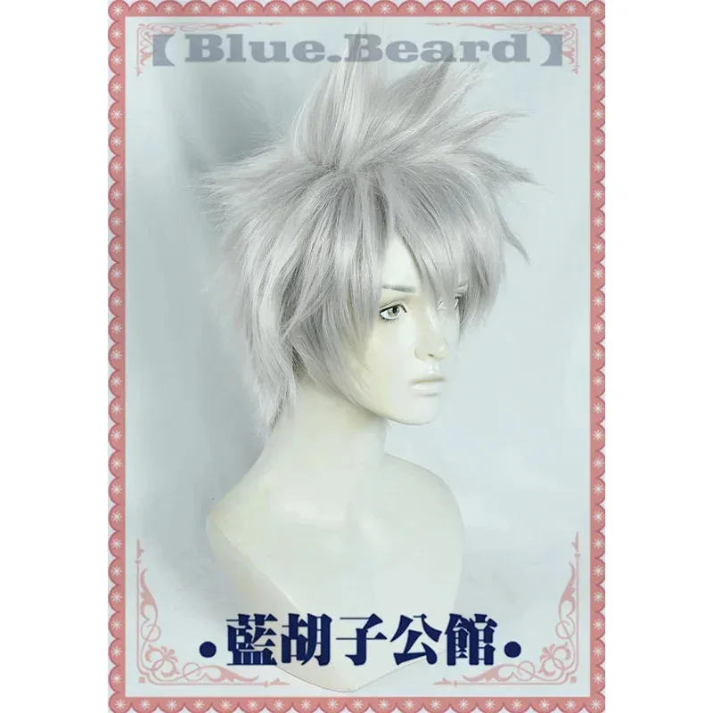 NewTop calidad Hatake Kakashi Cosplay gris corto en capas pelo sintético resistente al calor + peluca Cap2025c;5,v'8.d;