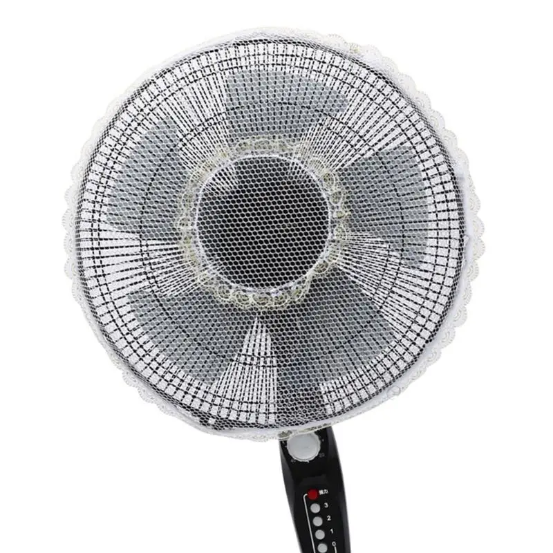 M89A Dustproof Fan Cover Set Of 2 Removable Design Polyester Net Fan Cover Child Safe