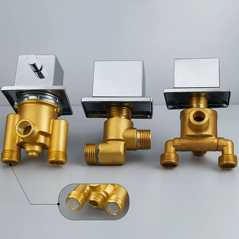 

Bathtub Split Faucet Jacuzzi Bathtub Faucet Three Piece Water Separator Hot Cold Water Mixer Switch Spa Bathtub Accessories