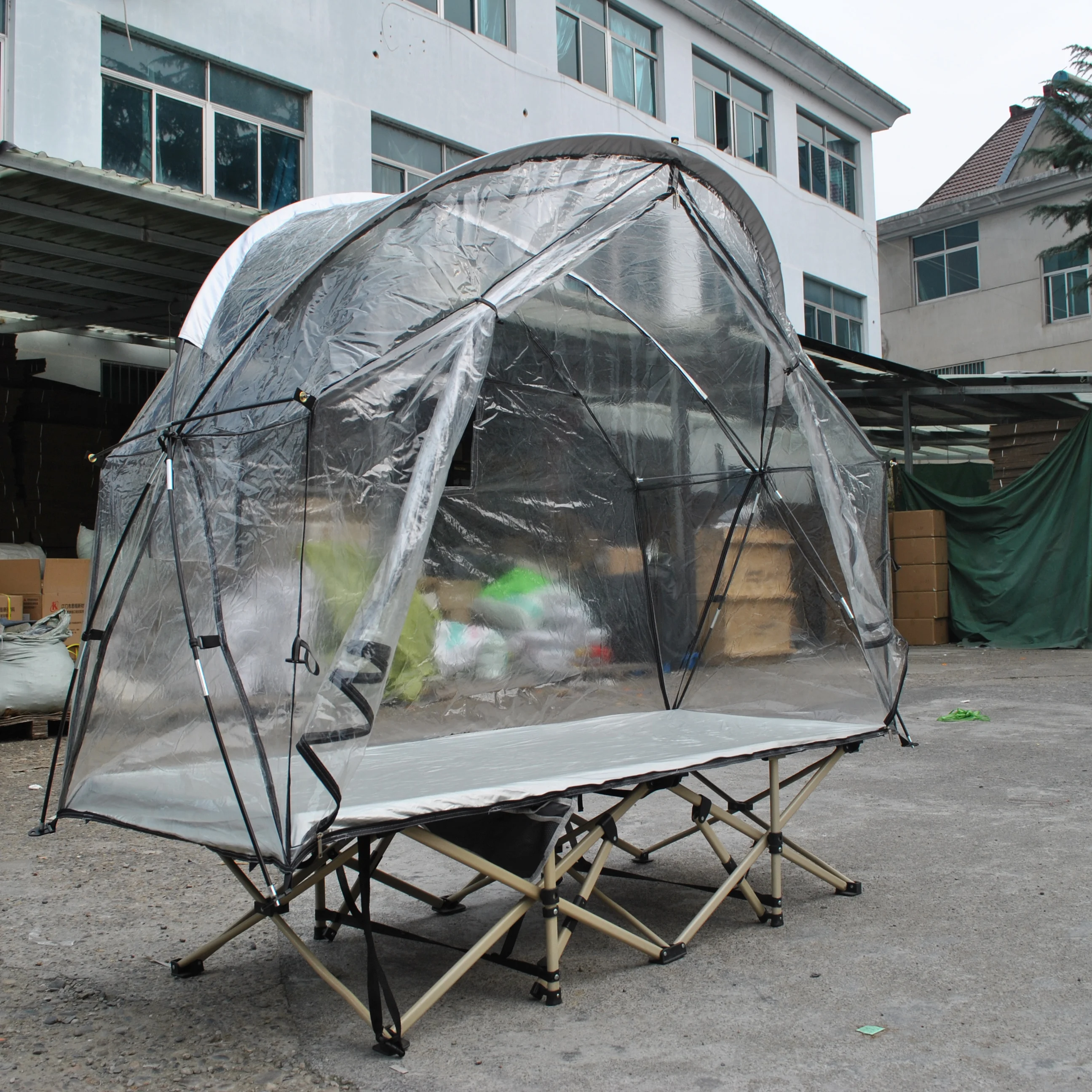 1 Person PVC tent,Off Ground tent,Sleeping Bed tent cot tent,Outdoor Starry Sky Tent,Camping tent build on cot or use alone