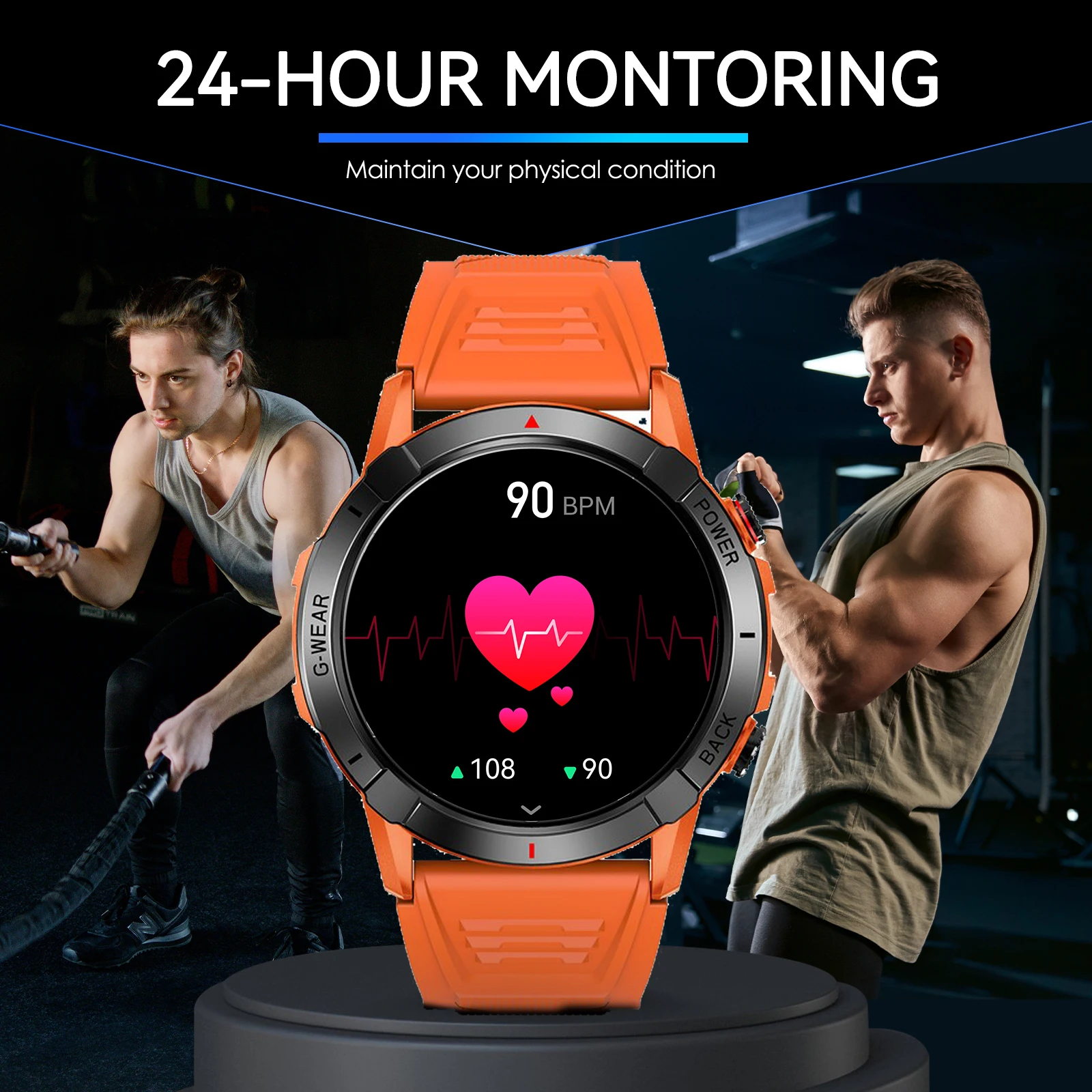 LaNikar Smart Watches with Activity Tracker with Multiple Sport Modes Heart Rate Sleep Blood Oxygen Monitor for iPhone Android