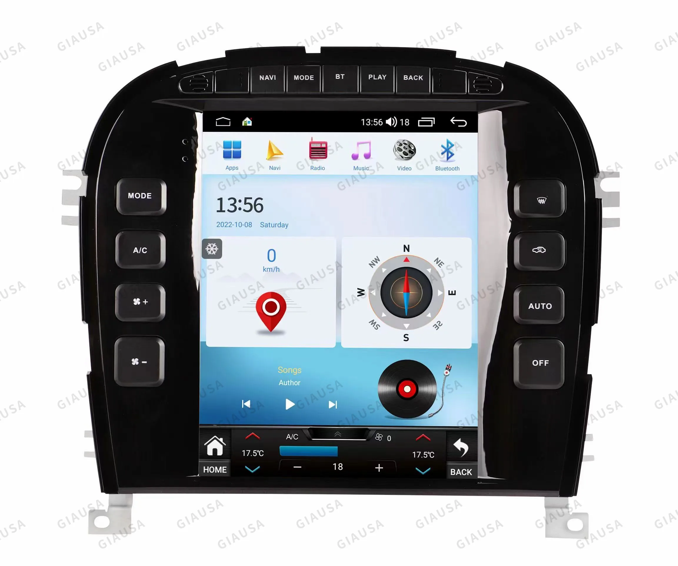 Android 13 For Jaguar XJ X-TYPE S-TYPE 2004 - 2008 Car Radio Stereo Vertical screen Multimedia PlayerCarplay Auto  WIFI DSP 4G