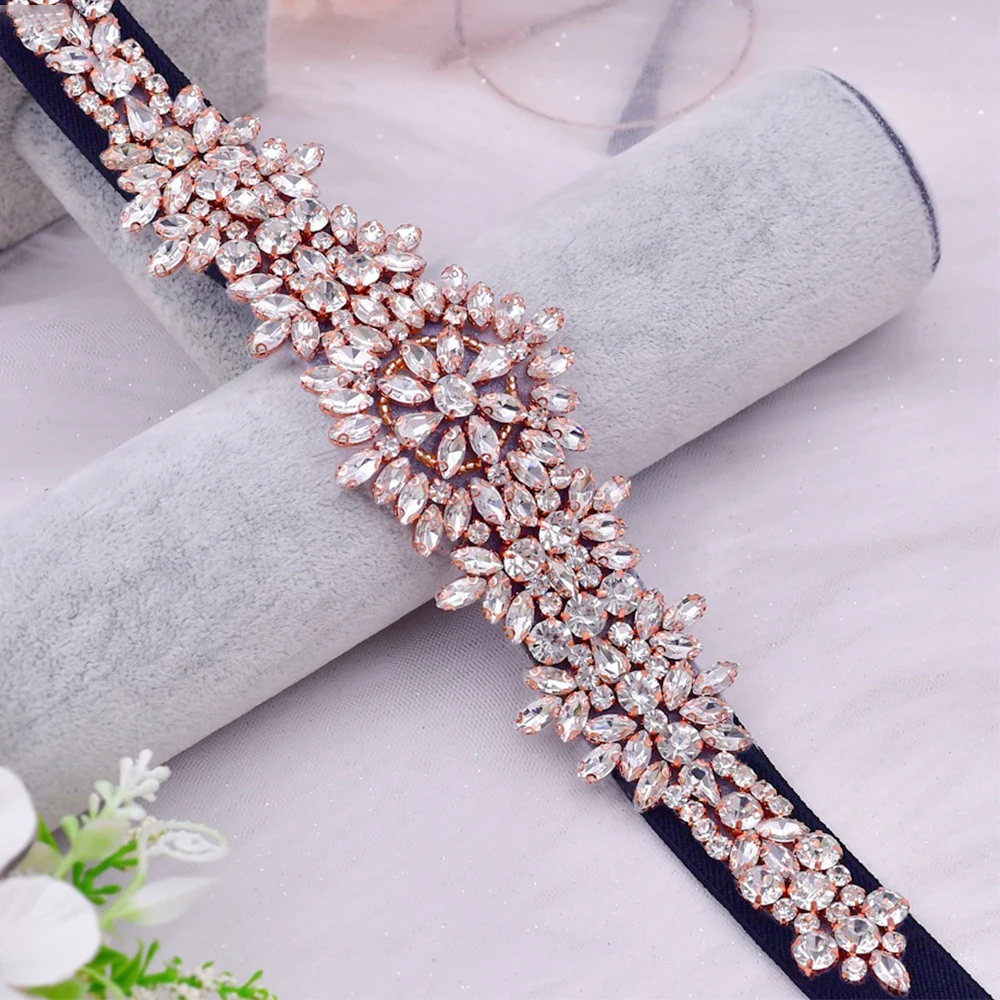 Cinturones elásticos para el vientre para mujer, accesorios de boda, cintura elástica, diseño de lujo, moda de fiesta, ajuste Delgado, correa de cintura nupcial