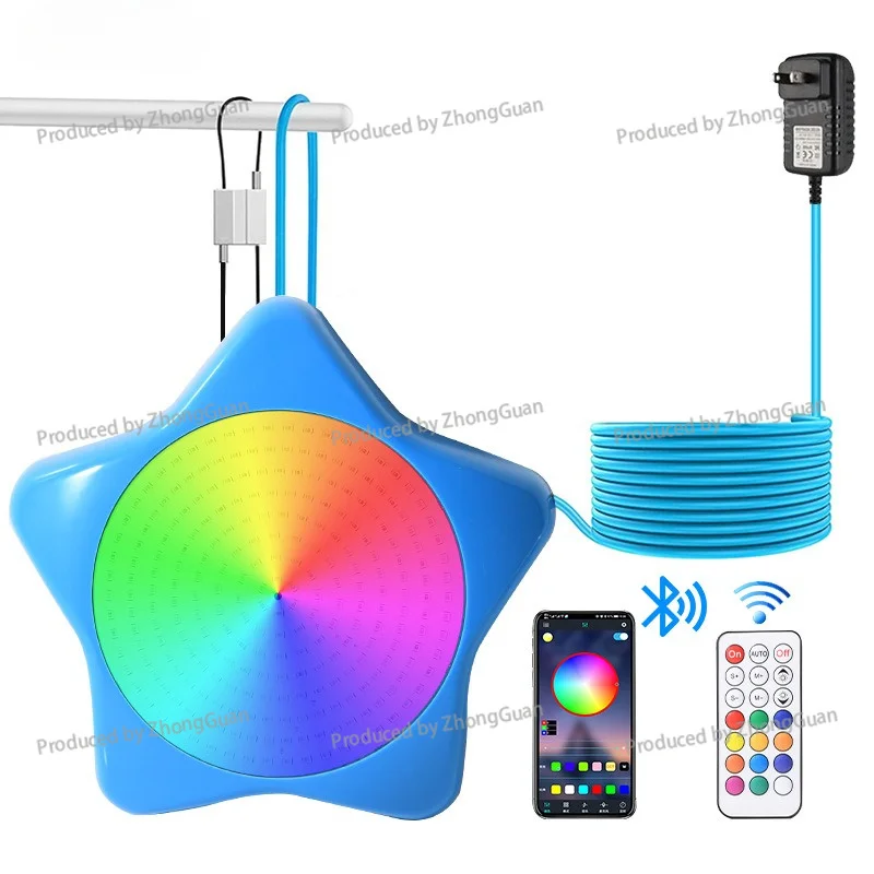 LED Hanging Colorful Swimming Pool Light, Film Magnetic Suction Mobile Phone Bluetooth APP Coldplay Smart Underwater Light