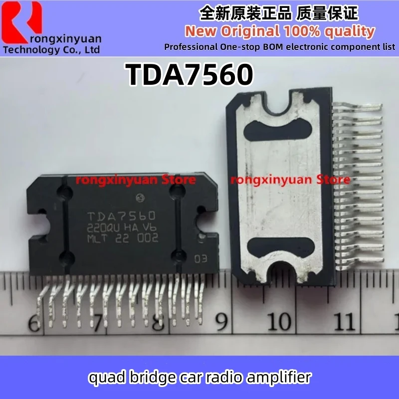 1-5Pcs/lot TDA7560 TDA 7560 ZIP-25 quad bridge car radio amplifier New 100% quality (Can replacer TDA7850 TDA7388 TB2929)