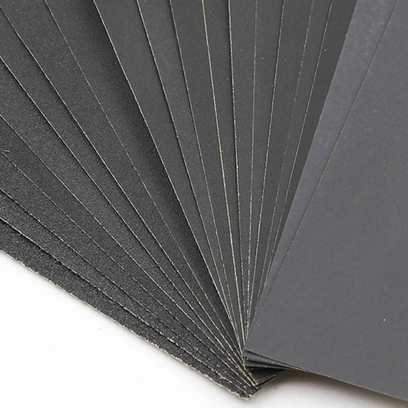 Papel de lija ABSJ-110Pcs, papel de lija de grano 60-2200, papel de lija seco/agua, herramientas abrasivas de 9x11 pulgadas (230x280mm)