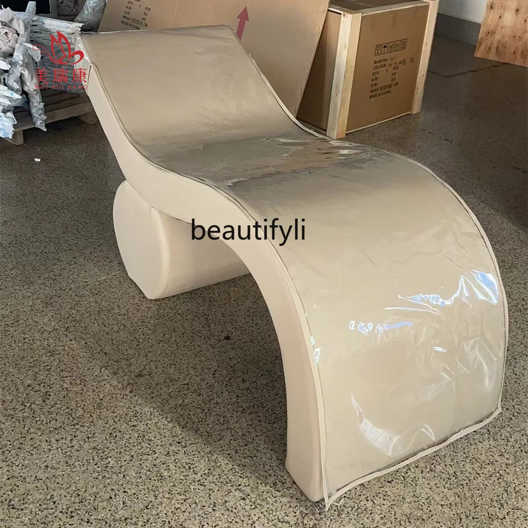 Beauty Salon Medical Massage Physiotherapy Bed Facial  Micro Plastic Bed Curved S-Shaped Eyelash Bed