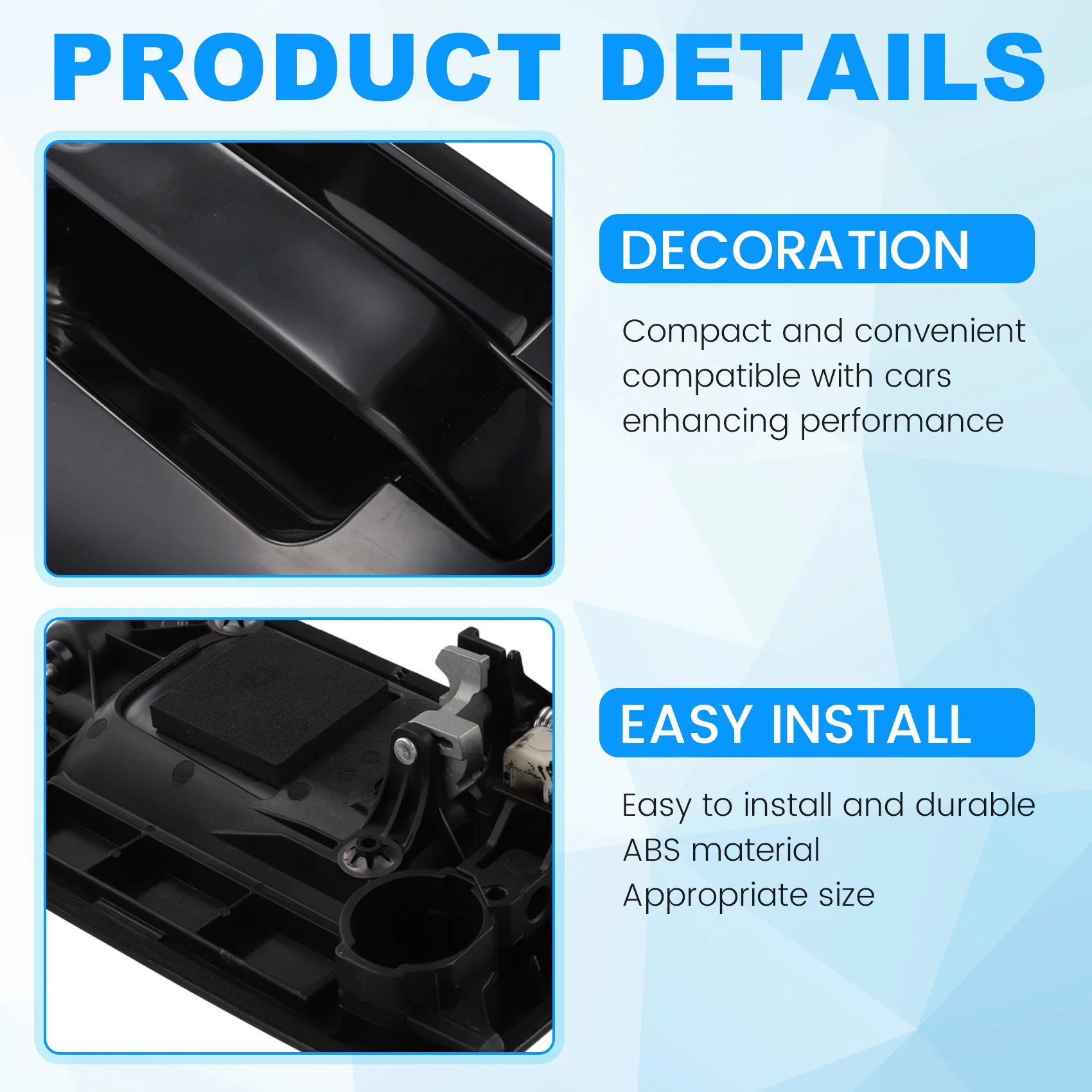 

4Pcs Car Front Rear Exterior Door Handle For Ford F-150 2004-2014 Lincoln Mark L 9L3Z-1522405-BA 9L3Z-1626604-AA