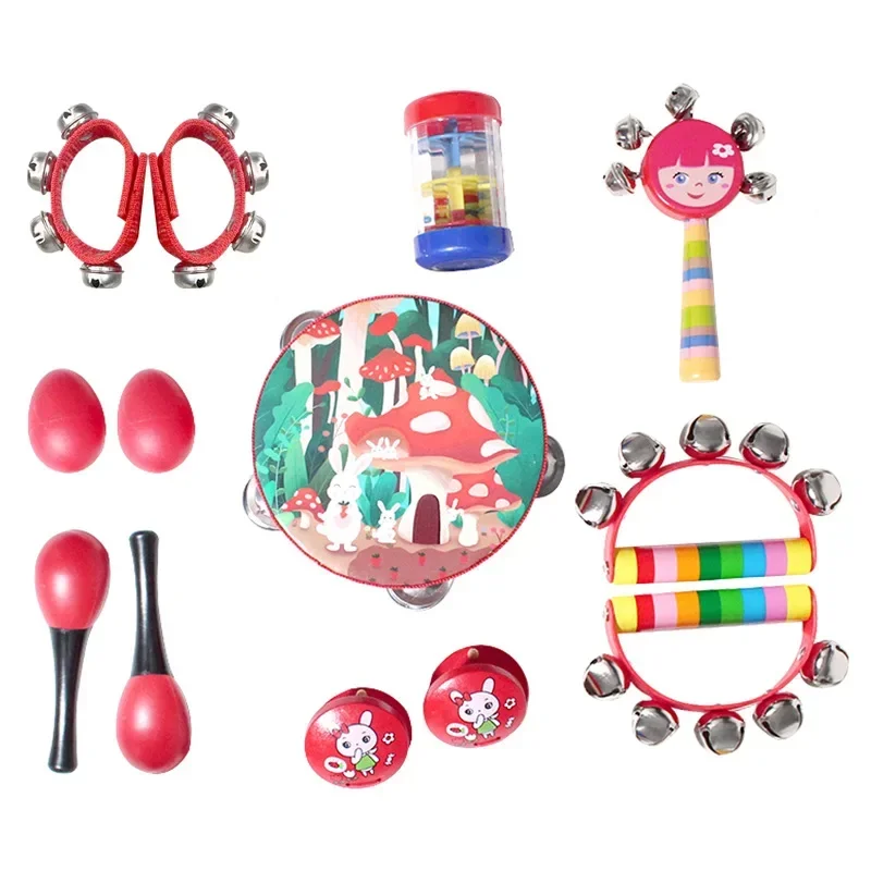 

High quality wooden early childhood education Orff instrument toy children's instrument Rattle percussion instrument set