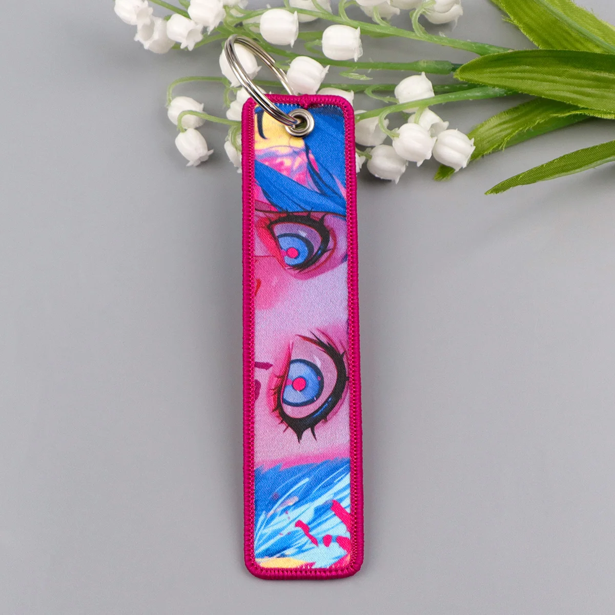 1 Pcs Cool Game Girl Keychain for Motorcycles Men Women Key Fobs Holder Key Tag Key Ring Key Accessories Fans Gifts view 3