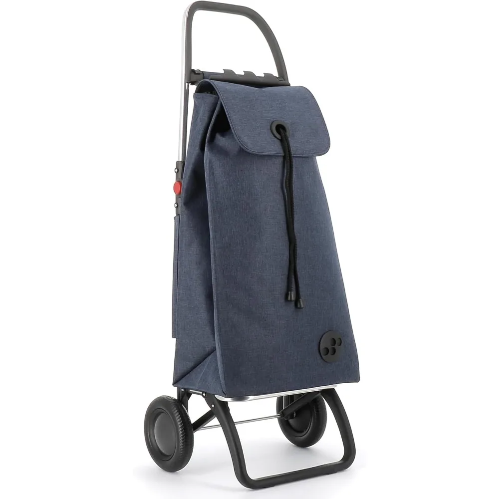 Carro de compras plegable ROLSER I-Max Tweed de 2 ruedas - Marino