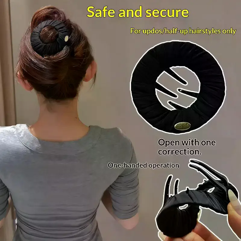 Creative Flat Pancake Hair Claw Clip, Sports Non-Slip Bun Holder, Comfortable No-Pull Hair Accessory For Women, Ideal For Daily