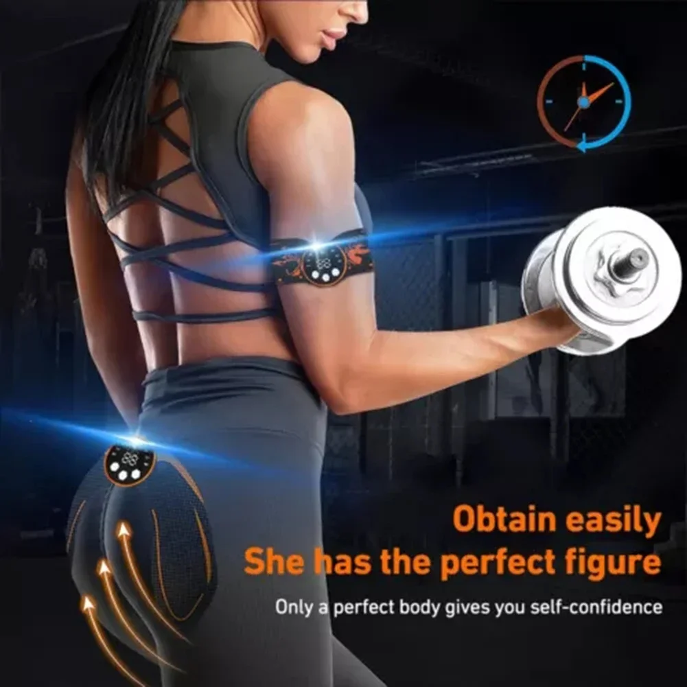 ABS Stimulator Electric ABS Muscle Stimulator Fitness Abdominal Rechargeable Wireless Muscle Toner 8 Modes 29 Levels Intensitys