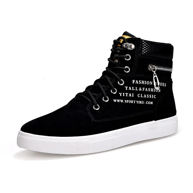 

2024 New High Top British Style Casual Sneakers Men Vulcanized Shoes Men Canvas Shoes Man Sports Skateboarding Shoes Fashion