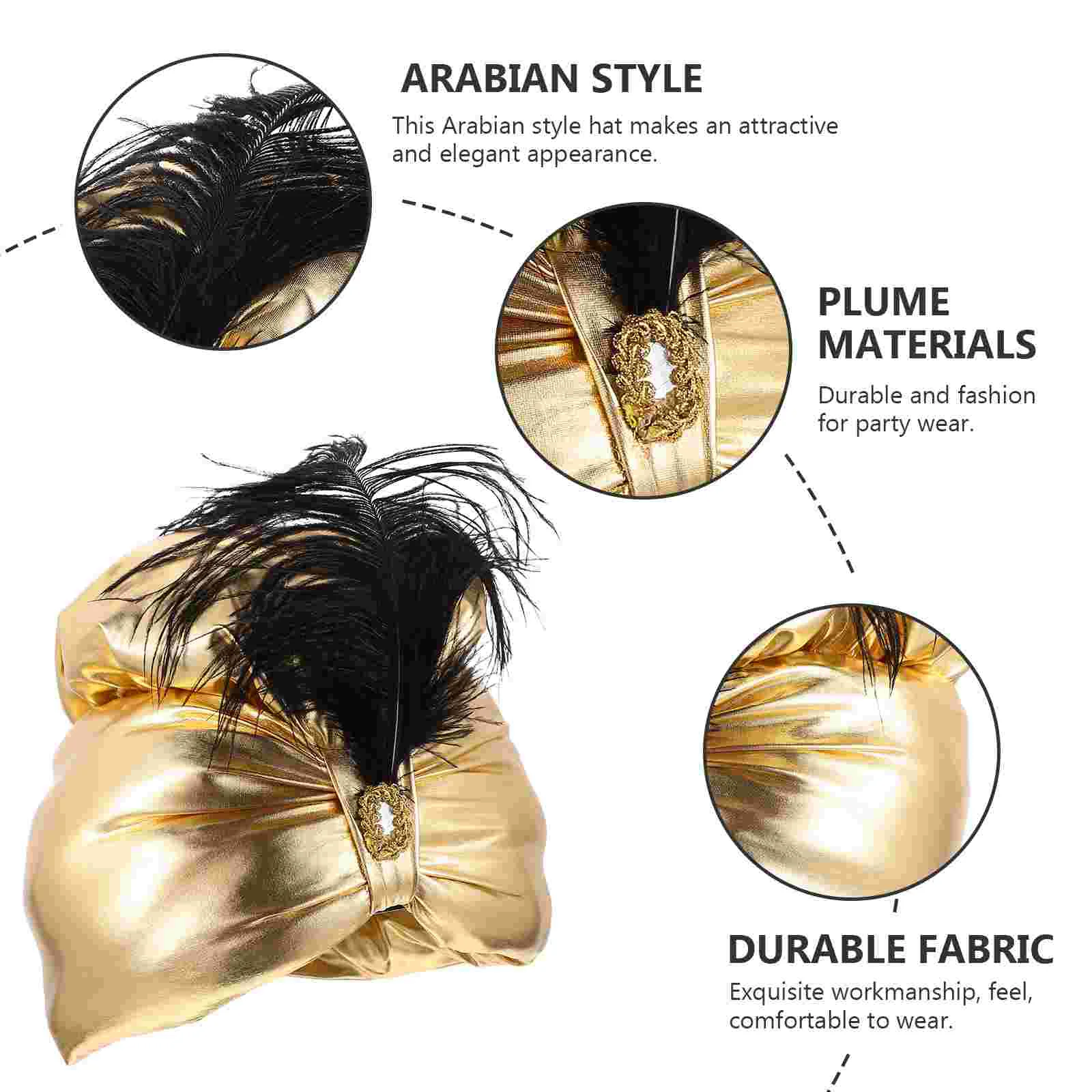 صورة زينة عمامة غطاء الرأس ، قبعة السلطان العربية خمر ، المرأة العربية غطاء رأس الأمير العربي ، هالوني #5