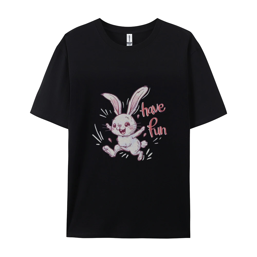 

Rabbit have fun print,Big Size Short T-shirt, Short sleeve,100% cotton,Girls,Holiday wear,Casual wear,S-4XL,Amine Women T-shirt