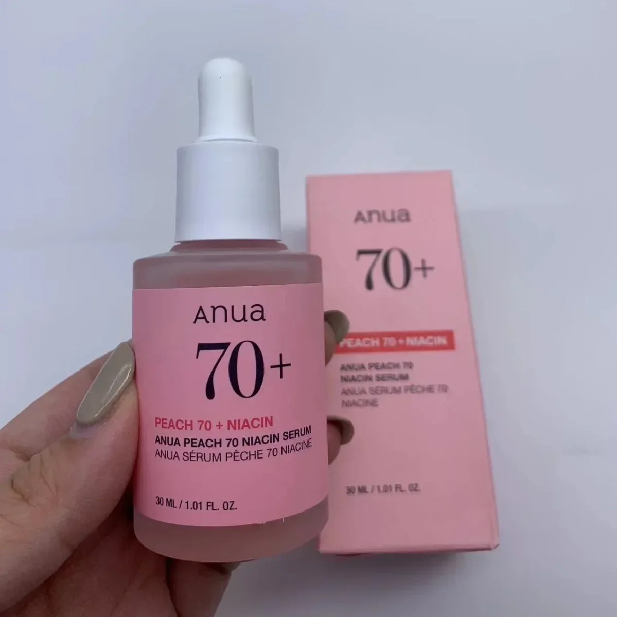 Pêssego 70% esencia de niacinamida esencia Facial brillo tono de piel hidratante 30ml suero para cara antienvejecimiento hidratante