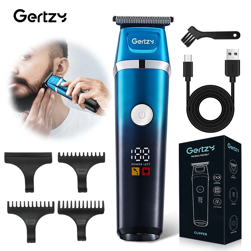 USB electric full body clipper, precision electric hair clipper, LCD digital push rod, electric push rod
