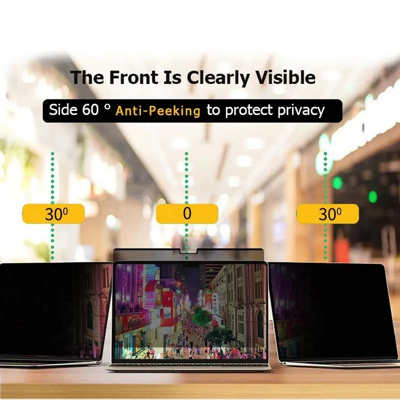 Magnetic Privacy Screen Protector For Macbook M4 M3 M2 Pro14 16  Air 15 13 13.6  Anti-glare/spy Anti-peep Anti Blue Light Film