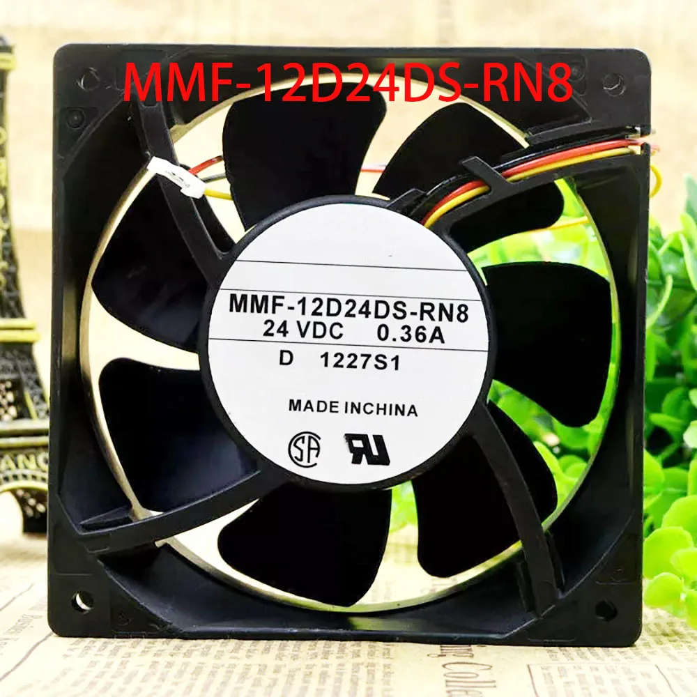 

Инвертор управления осевым потоком Охлаждающий вентилятор постоянного тока 24 В 0,36 А 120*120*38 мм MMF-12D24DS-RN8 Бесшумный электрический