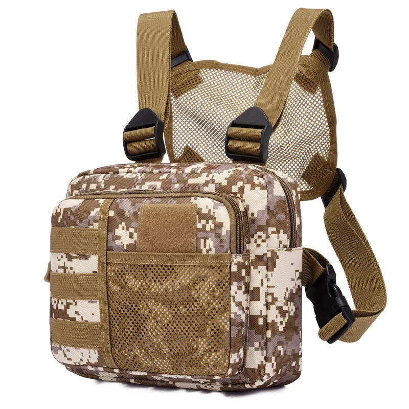 Outdoor bolsos Chest Bag Running Sports Vest Bag Camouflage Function Trendy Backpack Leisure Vest Bag Chest Pannier sac men bag