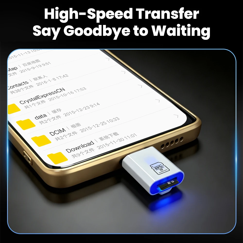 Type C Card Reader Mini USB Type C 2.0 To TF Memory Card Reader Adapter High Speed For PC Laptop Accessories TF Card Reader