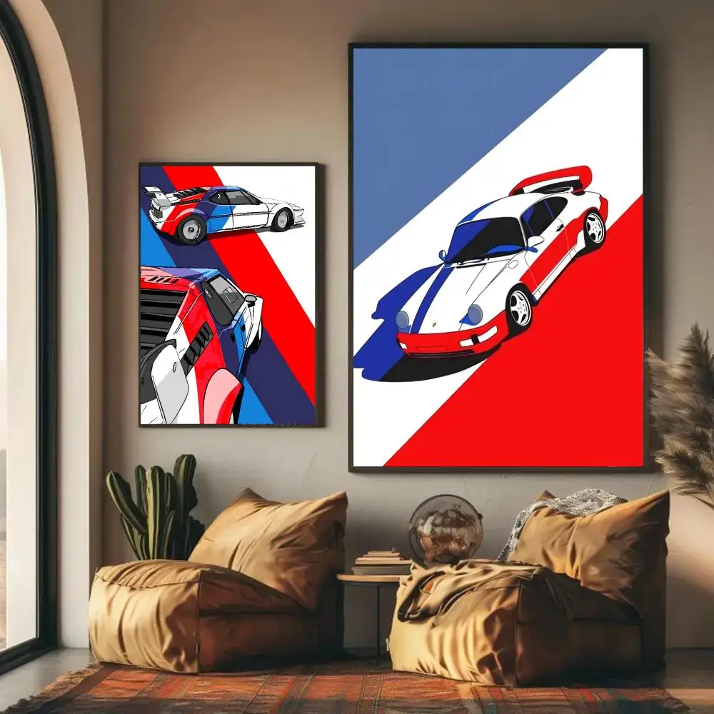 Car Cool M-MartiniES Poster Home Living Bed Room Bar Hallway Sticky Wall Art Printing Waterproof Aesthetic Decor