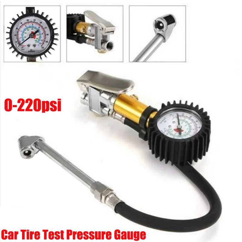 Tire Pressure Gauge Inflator Digital Tire Inflator Deflator 220 PSI For SUV Bike RV Motorcycle Car Truck Pressure Gauge Meter