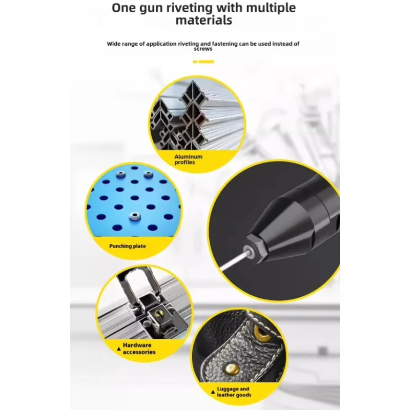 Automatisch klinkgereedschap Hoog rendement automatisch roestvrijstalen pneumatisch klinknagelpistool