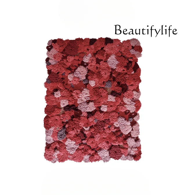 Superior Handmade Red Carpet Living Room Villa Wool Vintage Bedroom Blanket