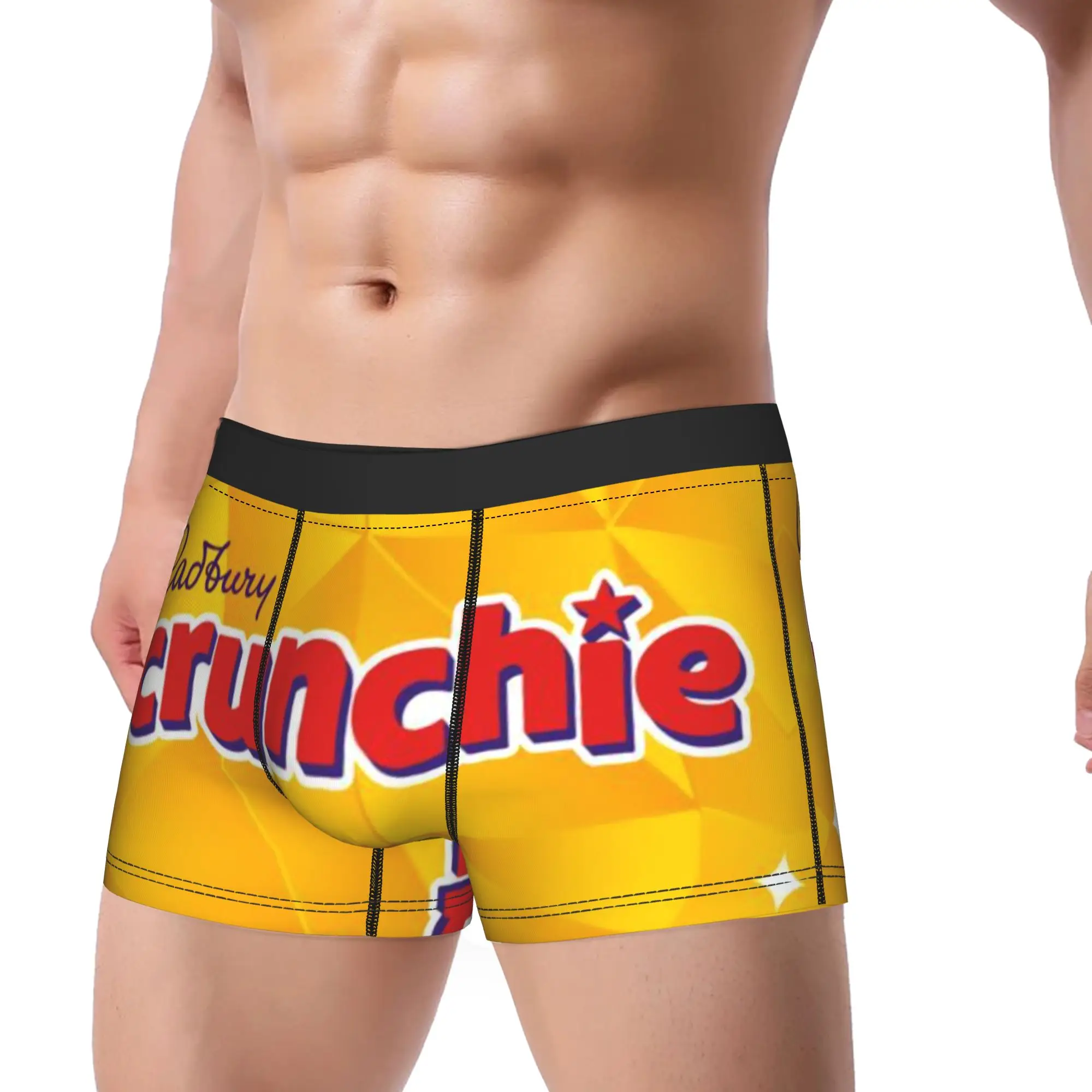 Purple Cadbury Underpants Homme Panties Men's Underwear Ventilate Shorts Boxer Briefs