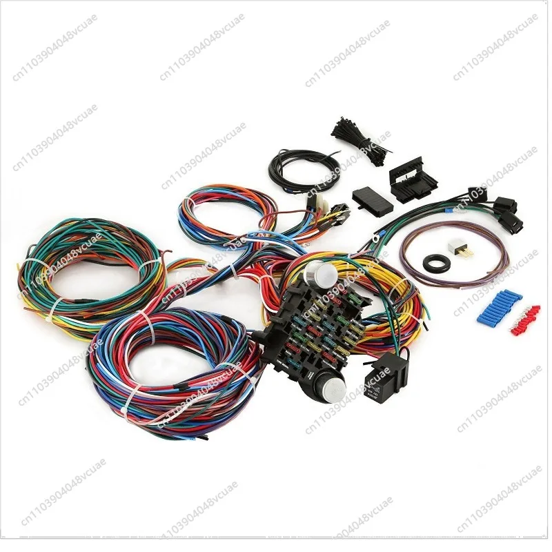 For 21 Circuit Harness Street Heat, Universal Wire Kit XL Wire, Auto Parts