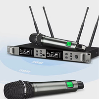 EIF KT-9300 New Arrival 2 channel Dual Channels Handheld  UHF Wireless mic Professional Microphone System For Karaoke stage