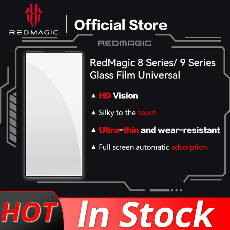 RedMagic 8 Pro + 8s pro  9 pro 6 Pro Glass Film Protect Phone Screen Full Screen Glass Film For REDMAGIC 8 series 9 series 6 pro