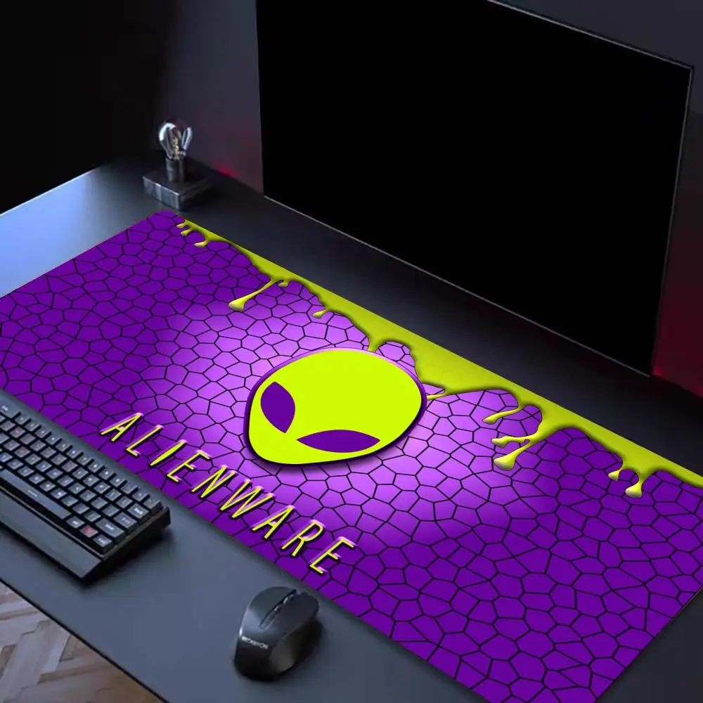 Dell Alienware Mouse Pad Tapetes de Mesa Teclado, Borracha Kawai, Tapete de Mesa Antiderrapante, XXL90x40cm