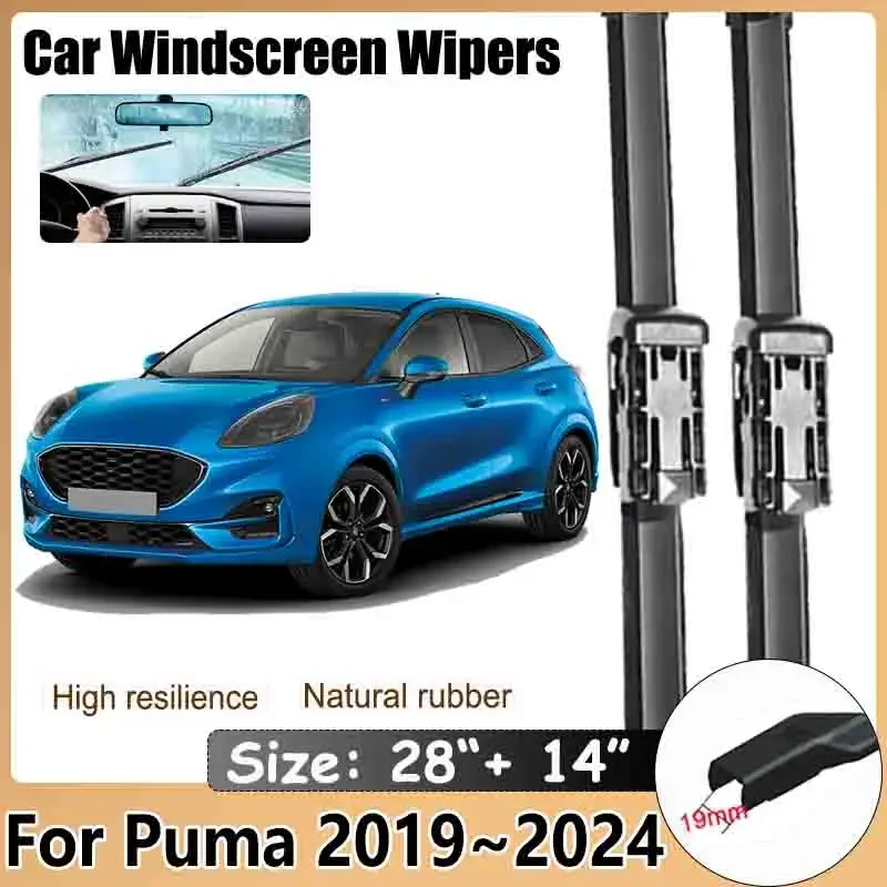 

Car Front Windshield Wipers For Ford Puma Crossover 2019 2020 2021 2022 2023 2024 Cleaning Window Windscreen Brushe Accessories
