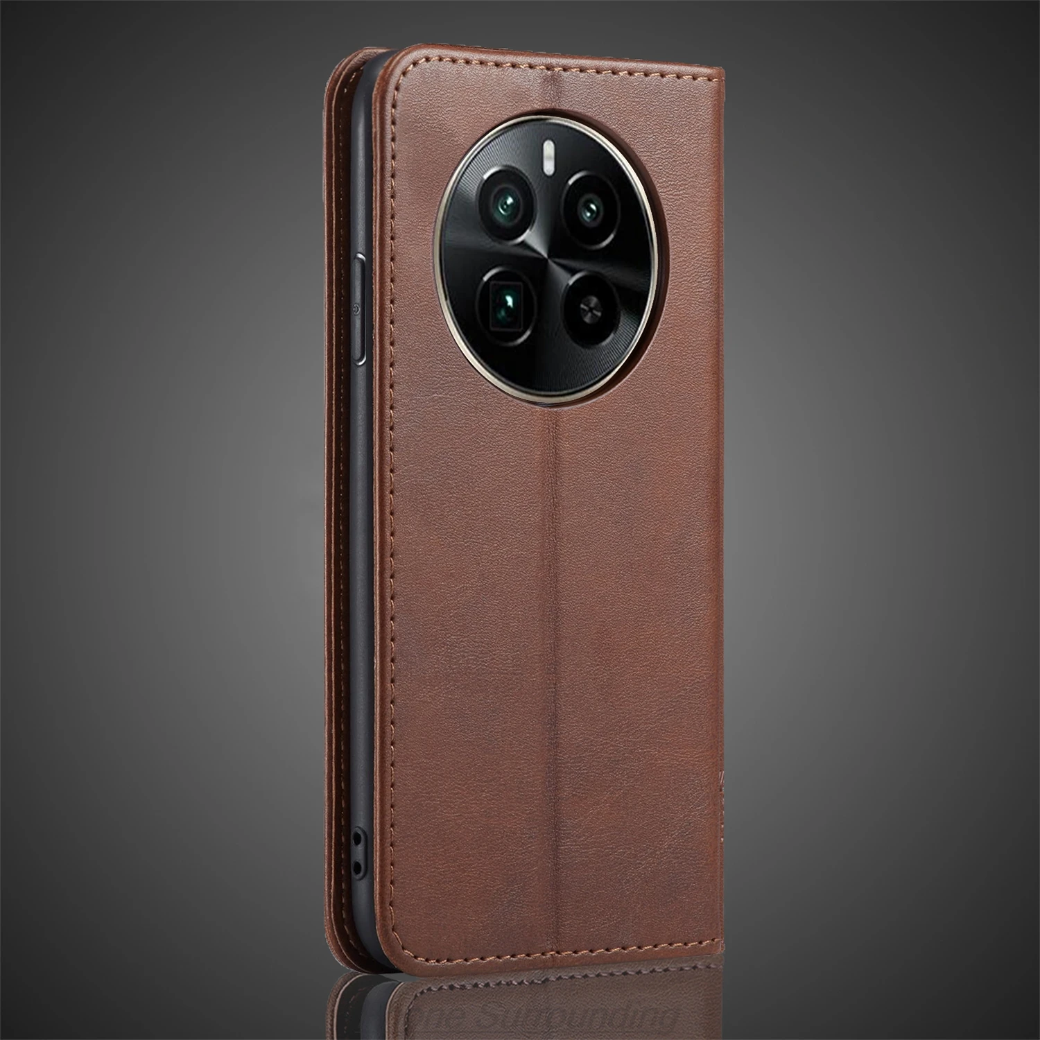 Leather Case for OPPO Realme GT5 Pro GT5Pro Card Holder Holster Magnetic Attraction Cover Wallet Flip Case Capa Fundas Coque