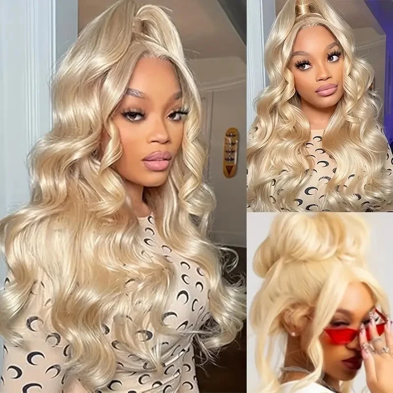 13 × 4 الدانتيل الجبهة الباروكات شعر الإنسان الجسم موجة الدانتيل الباروكات الأمامية 200 الكثافة 613 خصلات الشعر المستعار الإنسان الشفاف