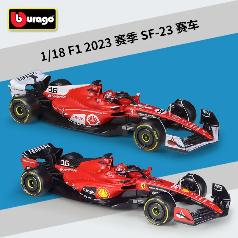

1:18 Scale Bburago 2023 F1 SF-23 Racing Car Alloy Diecast Finished Model